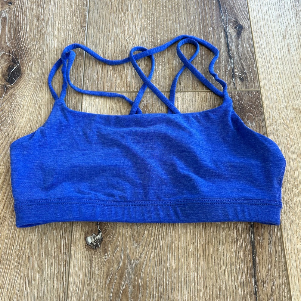 Athleta Vibrant Blue Sports Bra in XS
